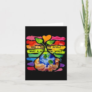 And I Think To Myself What A Wonderful World Earth Card