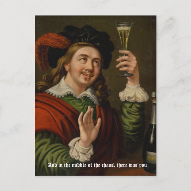 And in the middle of the chaos, there was you postcard (Front)