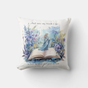 And Into My Book I Go To Lose My Mind And Find.... Cushion