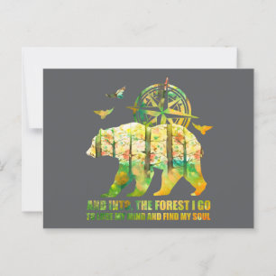 And Into The Forest I Go I Lose My Mind And Find Postcard