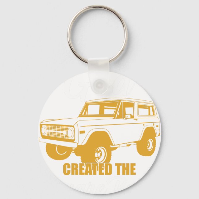 and on the 8th day god creared the square body and key ring (Front)