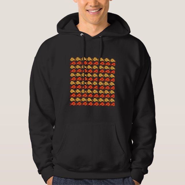 And Orange Fish Hoodie (Front)
