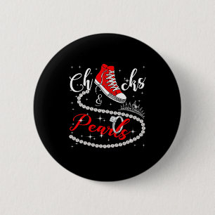 And Pearls 2024 Kamala Harris 2024 Vote President  6 Cm Round Badge