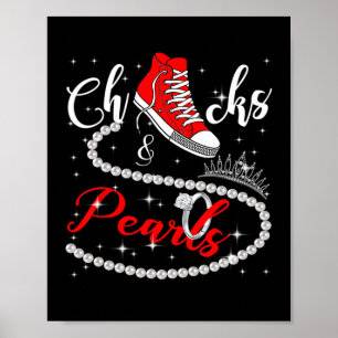 And Pearls 2024 Kamala Harris 2024 Vote President  Poster