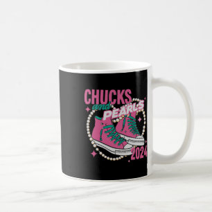 And Pearls I'm With Her Kamala 2024  Coffee Mug