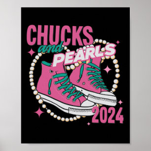 And Pearls I'm With Her Kamala 2024 Poster