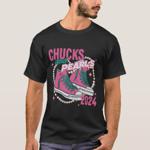 And Pearls I'm With Her Kamala 2024 T-Shirt