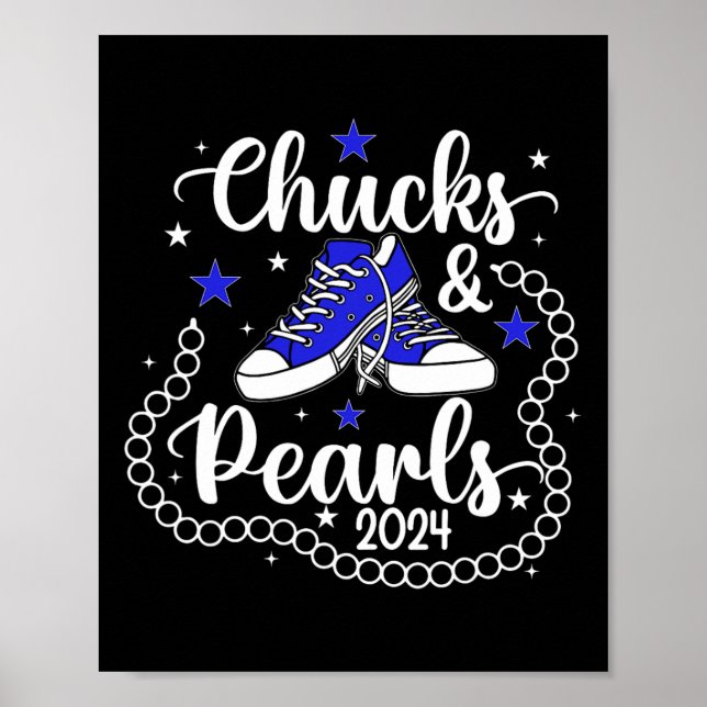 And Pearls Kamala Harris 2024 Meme Vote President  Poster (Front)