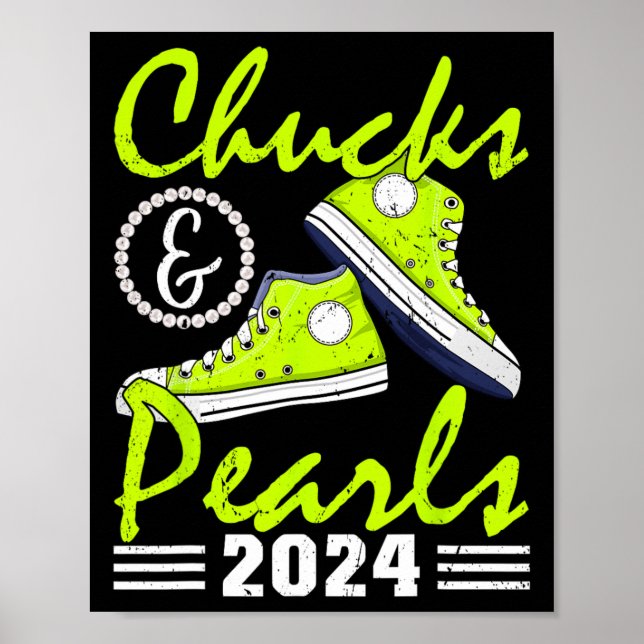 And Pearls Kamala Harris 2024 Usa Election 2024 2  Poster (Front)