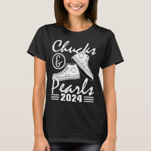 And Pearls Kamala Harris 2024 Usa Election 2024 3 T-Shirt