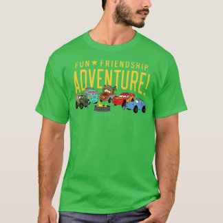 and Pixars Cars Characters Fun Friendship Adventur T-Shirt
