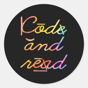 And Read Dyslexia Awareness Classic Round Sticker