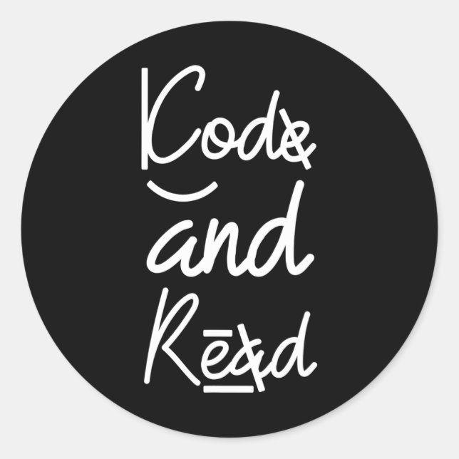 And Read Dyslexia Learning Disability Dyslexic  Classic Round Sticker (Front)