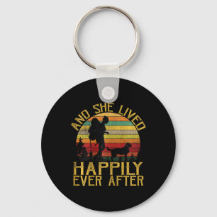 And She Lived Happily Ever After Camping Hiking Do Key Ring