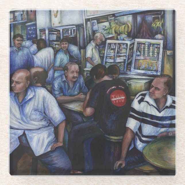 And…She Married the Mailman Glass Coaster (Front)