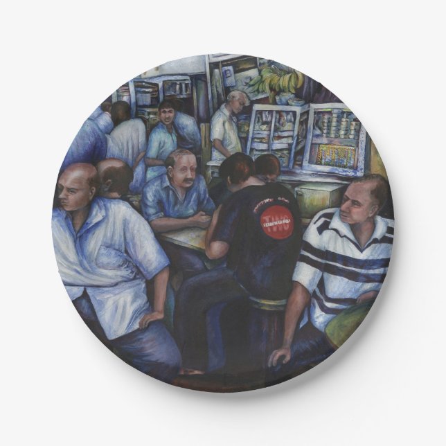 And…She Married the Mailman Paper Plate (Front)