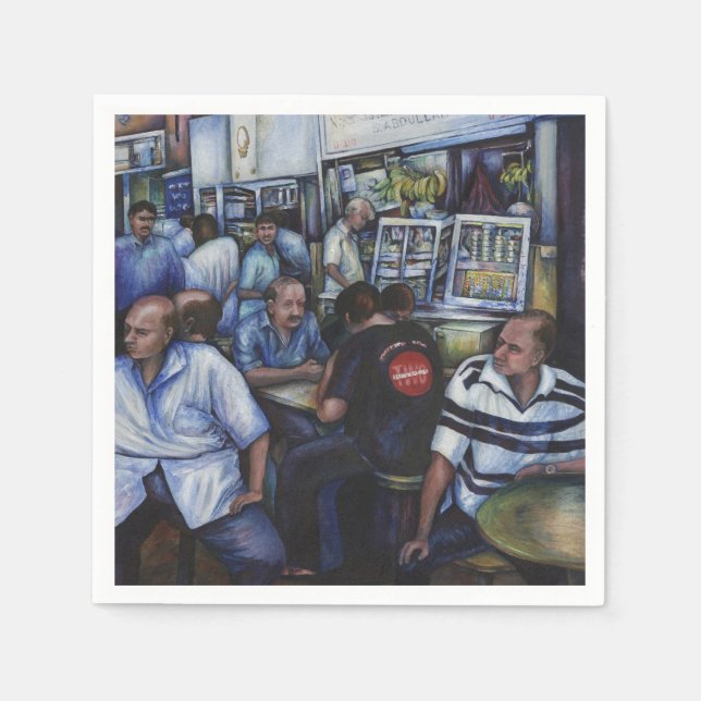 And…She Married the Mailman, Singapore Napkin (Front)