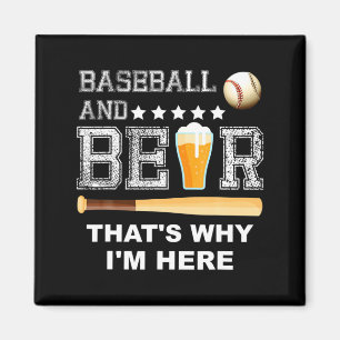 And Shirt Baseball Beer Joke Dad Fathers Magnet