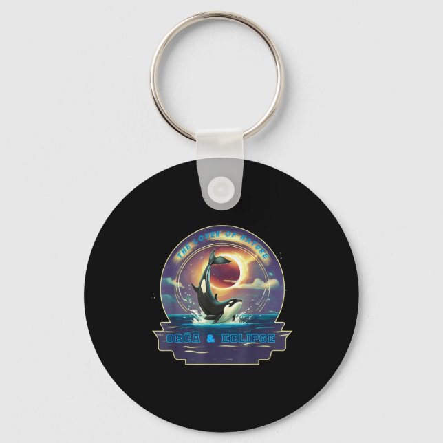 And Shirt Orca Solar Eclipse Solar Eclipse Key Ring (Front)