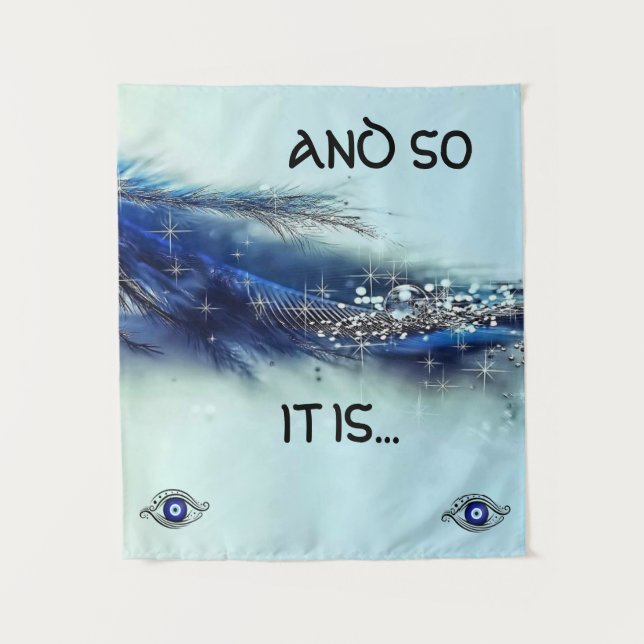 AND SO IT IS WALL TAPESTRY Medium (50" x 60")  (Front)