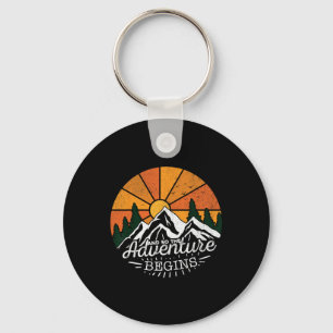 And So The Adventure Begins Adventure Camping Hiki Key Ring