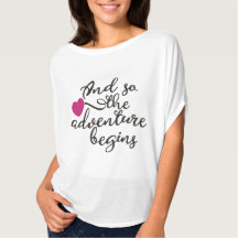 And So the Adventure Begins Heart T-Shirt Design