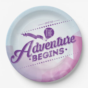 And So The Adventure Begins Paper Plate