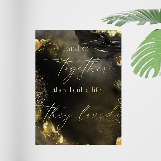 And So Together They Built a Life They Loved Quote Foil Prints (Creator Uploaded)