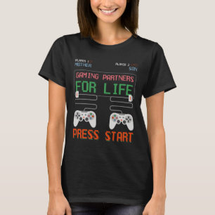 And Son Gaming Partners For Life Video Game Gamer  T-Shirt