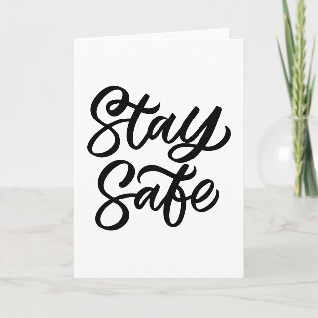 And Stay Safe Card (Front)