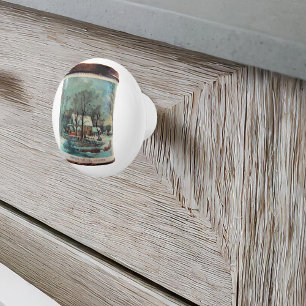 and Sugar Tin Ceramic Knob