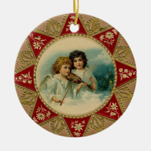 And the Angels Sing – Holiday Ceramic Ornament