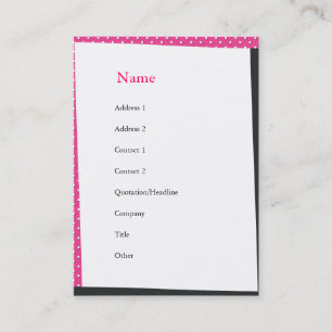 And the Cake was Pink Business Card