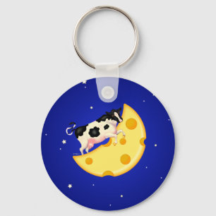 And the Cow Jumped Over the Cheese Moon Key Ring