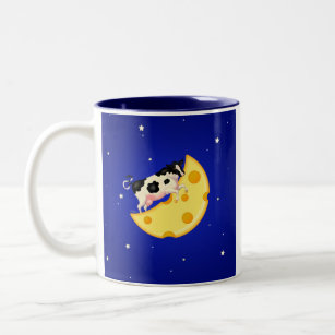 And the Cow Jumped Over the Cheese Moon Two-Tone Coffee Mug