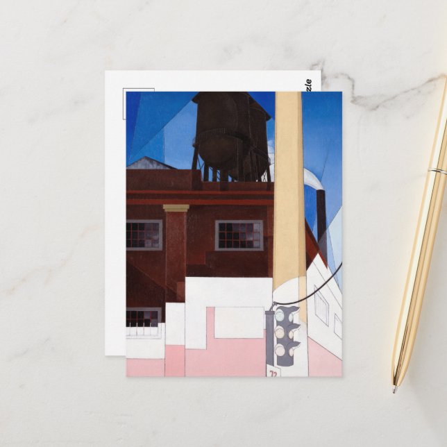 …And the Home of the Brave by Charles Demuth Postcard (Front/Back In Situ)