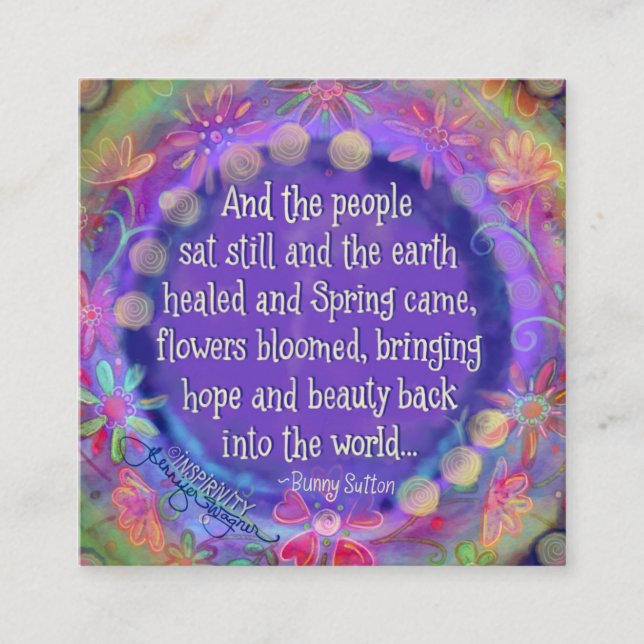 “And the People Sat Still” Inspirivity cards (Front)