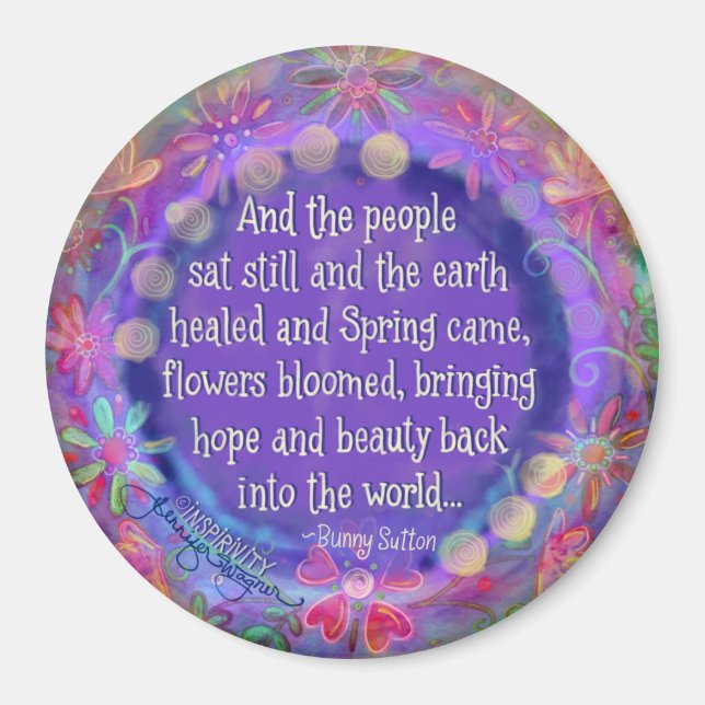 “And the People Sat Still” Inspirivity Magnet (Front)