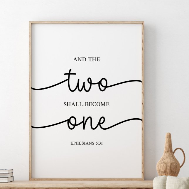 And The Two Shall Become One, Ephesians 5:31 Poster (Creator Uploaded)