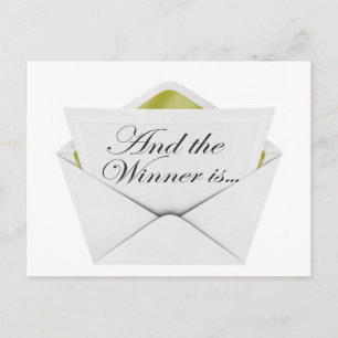 And the winner is envelope postcard