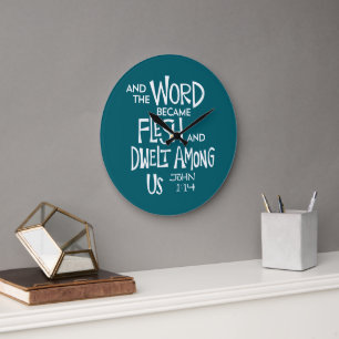 And the Word became Flesh 2 Large Clock
