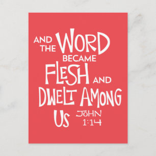 And the Word became Flesh Postcard