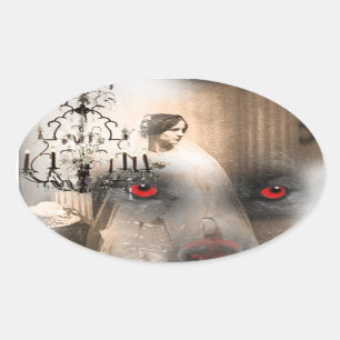 And then he saw the moon oval sticker