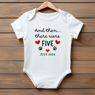 And Then There Were Five Cute Baby Bodysuit