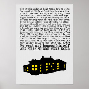 And Then There Were None  Paper Effect Poster
