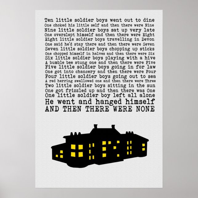 And Then There Were None  Paper Effect Poster (Front)