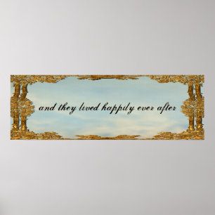And They Lived Happily Ever After Fairy Tale Poster