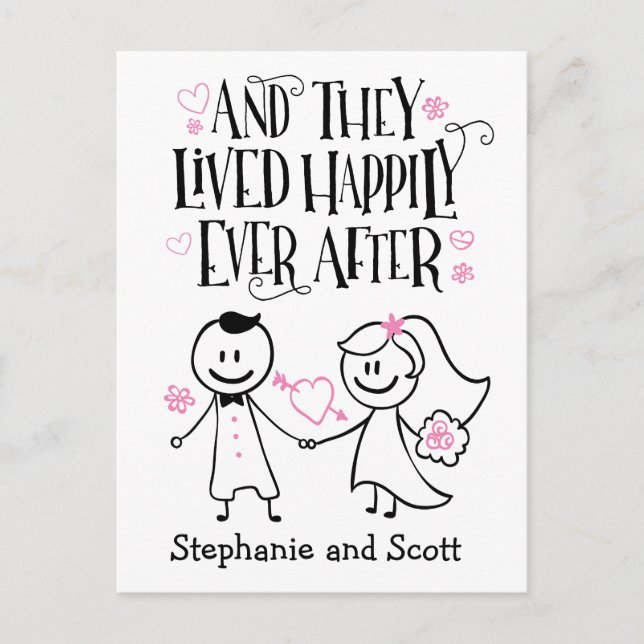 And they lived happily ever after Postcard (Front)