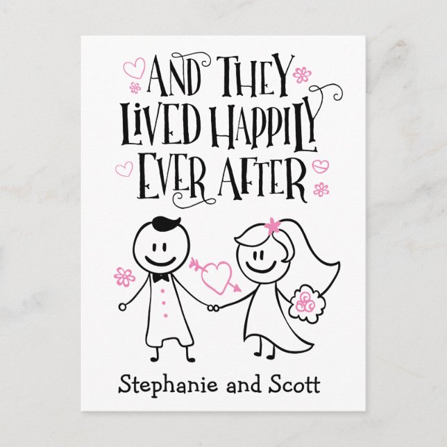 And they lived happily ever after Postcard (Front)