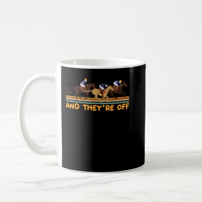 And they´re off Horse Racing Equestrian Love T-Shi Coffee Mug (Left)